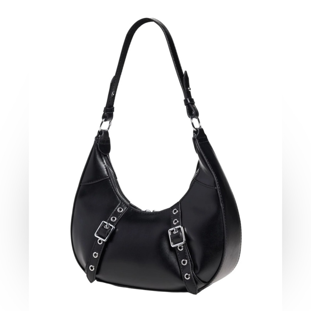 8 Other Reasons - Black Buckle Bag
